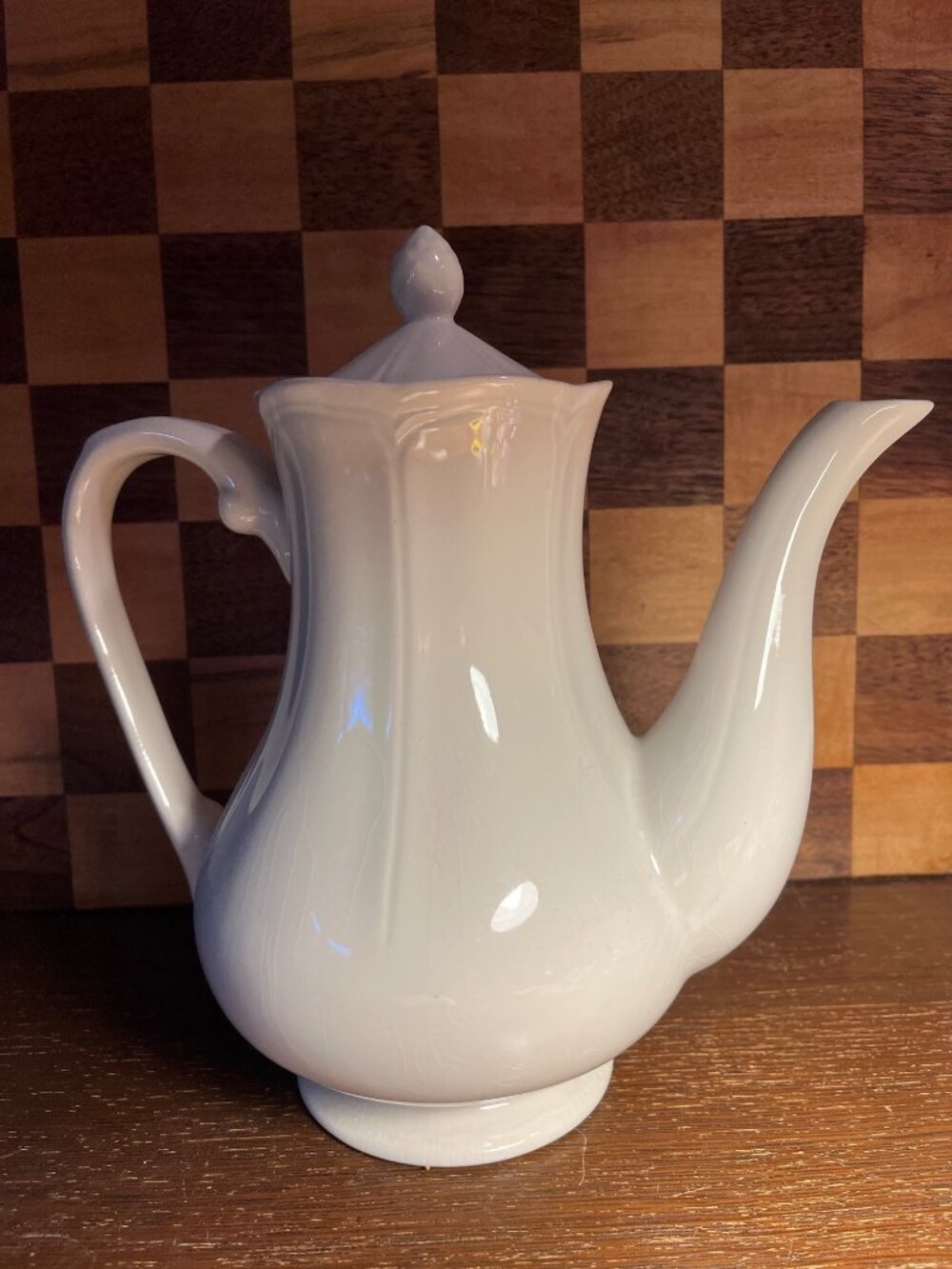 Federalist Ironstone Teapot A1168, crazing